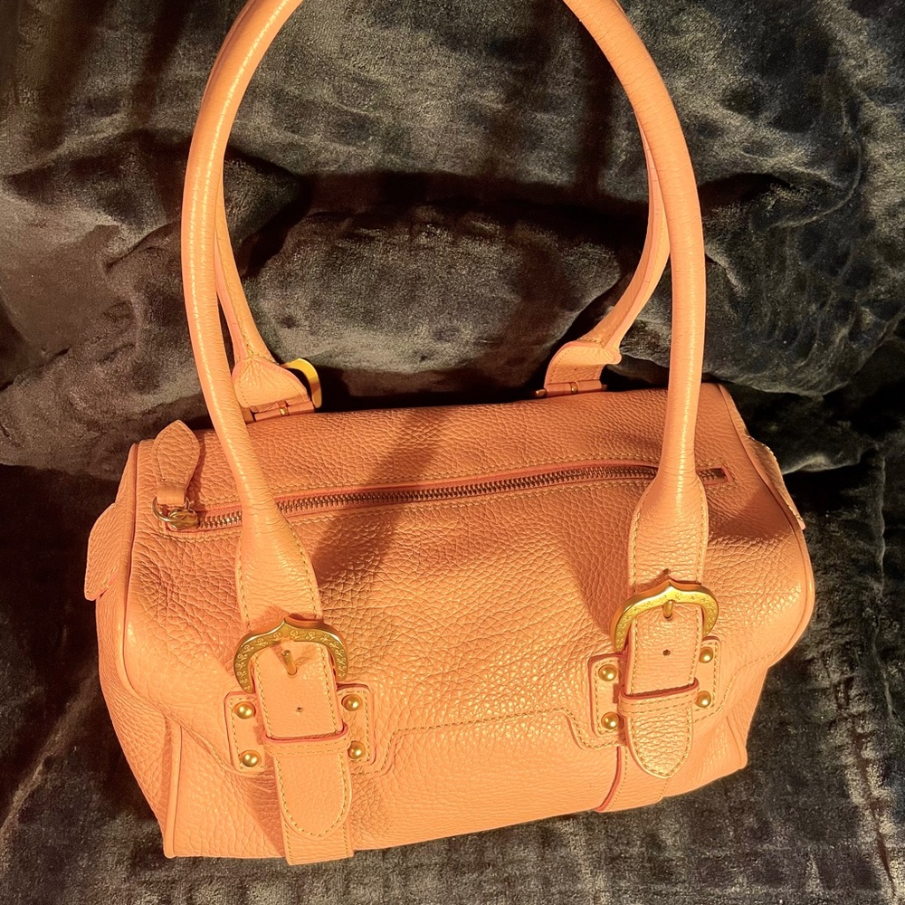 Pink Leather Dooney and Bourke Handbag